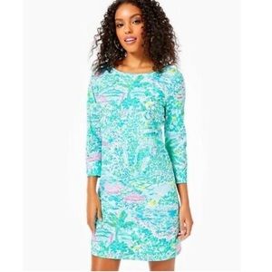 Lilly Pulitzer Marlowe Dress in Gustavia Green Sunshine City Size M